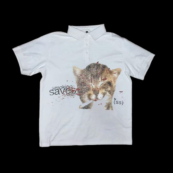 "SMOKING SAVES" POLO