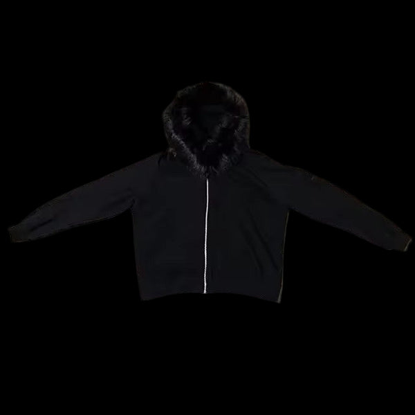 "BLACK FUR" HOODIE
