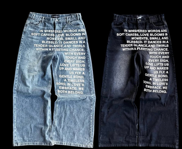 "POEM" BAGGY DENIM