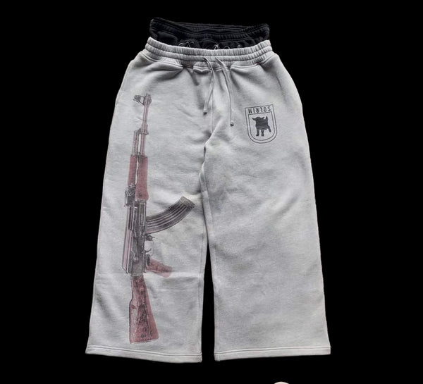 "AK47" DOUBLE WAISTED SWEATS