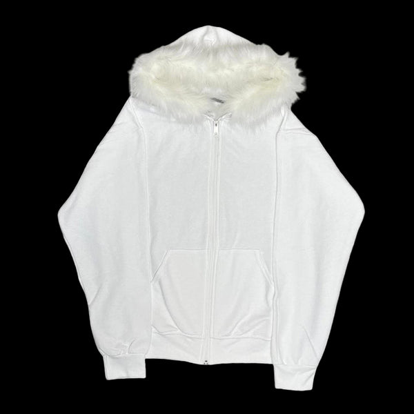 "WHITE FUR" HOODIE